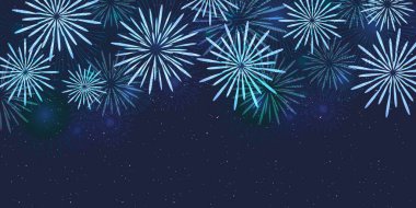 Havai fişekler yaz festivali arka planı