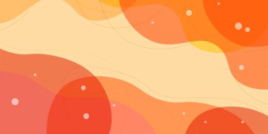 Turuncu Japon Desenli Geometri Arkaplanı