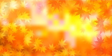 Turuncu Japon Desenli Suluboya Arkaplanı