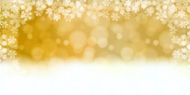 Karlı Noel kış ışığı arka planı