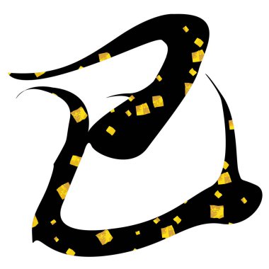 Yılan Yılbaşı Kartı Karakteri Simgesi