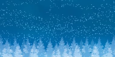 snow Christmas winter fir tree background