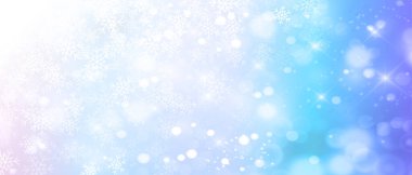 Karlı Noel kış ışığı arka planı