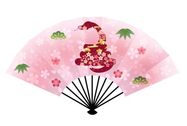 Yılan Yeni Yıl kartı Çin burç simgeleri