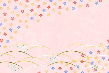 Japon Kalıplı Kiraz Çiçekleri Nişan Arkaplanı