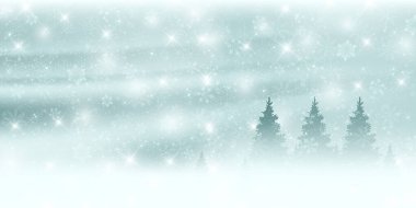 Karlı Noel kış ışığı arka planı