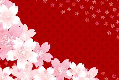 Japon Kalıplı Kiraz Çiçekleri Nişan Arkaplanı