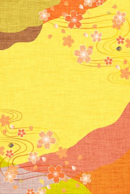 Japon Kalıplı Kiraz Çiçekleri Nişan Arkaplanı