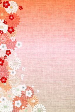 Japon Desenli NEngjo Ume Arkaplanı