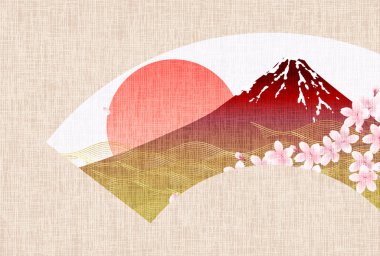 Japon Şablonu: Fuji Arkaplanı