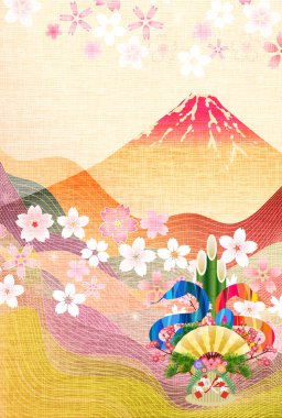 Yılan Yılbaşı Kartı Doğulu Zodyak Arkaplanı