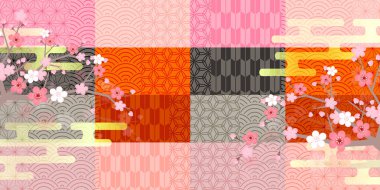 Japon Desenli NEngjo Ume Arkaplanı