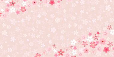 Japon Kalıplı Kiraz Çiçekleri Arkaplanı