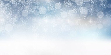 Karlı Noel kış ışığı arka planı