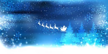 Karlı Noel kış ışığı arka planı
