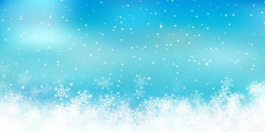 Karlı Noel kış ışığı arka planı