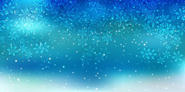 Karlı Noel kış ışığı arka planı