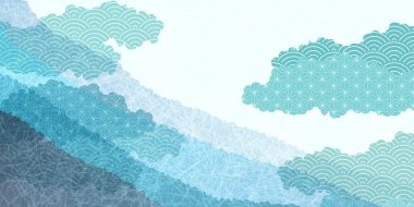Japon Desen Dalgası Yaz Arkaplanı