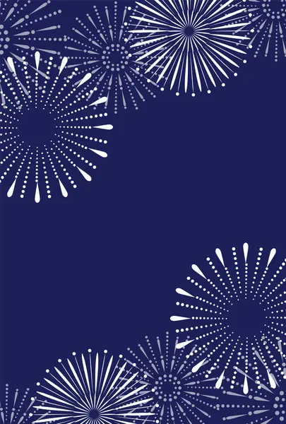 Yaz havai fişekleri. Japon şablonları.