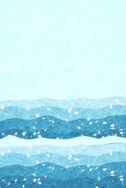 Wave Japanese Paper Pattern Background