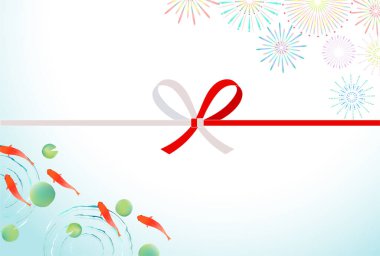 Japon Balığı Yaz Sulu Japon Desenli Arkaplan