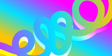 Gradyan Renkli Geometrik Desen Arkaplanı