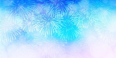 Havai fişekler Sıcak Yaz Manzarası