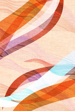 Turuncu Japon Deseni Sonbahar Arkaplanı