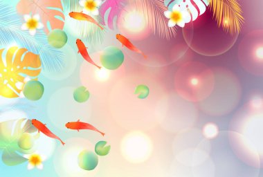 Palmiye balığı yaz manzarası