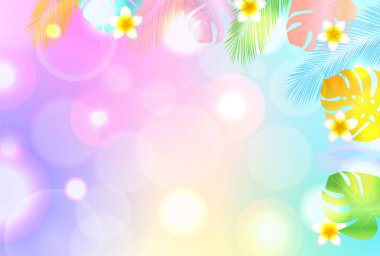 Palm Plumeria Yaz Peyzajı