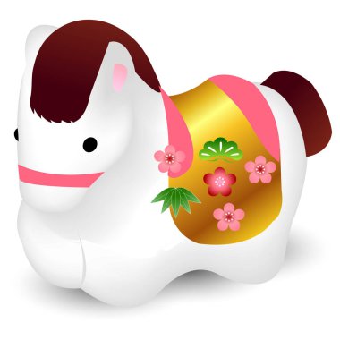 Öğlen Yeni Yıl Kartı Şanslı Cazibe Simgesi