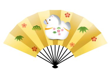 Öğlen Yeni Yıl Kartı Şanslı Cazibe Simgesi