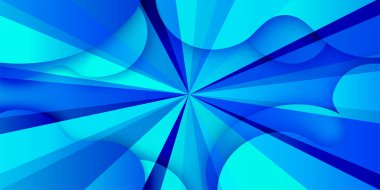 Mavi Geometri 3D Desen Arkaplanı