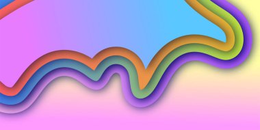 Pastel Geometrik 3D Desen Arkaplanı