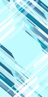 Mavi Teknoloji Dijital Desen Arkaplanı