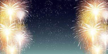 Havai fişekler Sıcak Yaz Manzarası