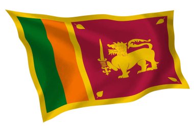 Sri Lanka ülke bayrağı ipeği simgesi
