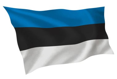 Estonya ülke bayrağı ipeği simgesi