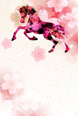 Öğlen Kartı Kiraz Çiçekleri Arkaplanı