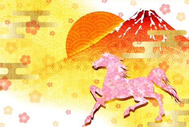 Öğlen Kartı Kiraz Çiçekleri Arkaplanı