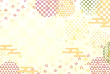 Japon Kalıplı Kiraz Çiçekleri Arkaplanı