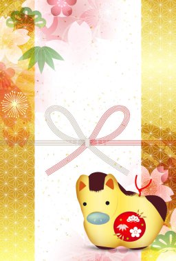 Öğlen Kartı Oriental Zodiac İşaret Arkaplanı