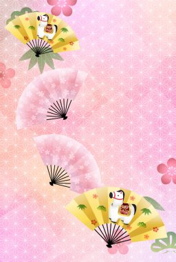 Öğlen Kartı Oriental Zodiac İşaret Arkaplanı