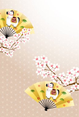 Öğlen Kartı Oriental Zodiac İşaret Arkaplanı