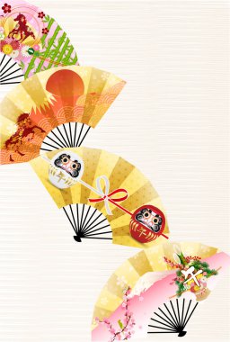 Öğlen Kartı Oriental Zodiac İşaret Arkaplanı