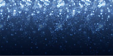 Karlı Noel kış ışığı arka planı