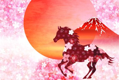 Öğlen Kartı Oriental Zodiac İşaret Arkaplanı