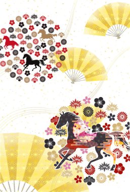 Öğlen Kartı Oriental Zodiac İşaret Arkaplanı