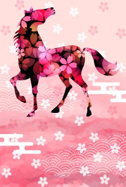 Öğlen Kartı Oriental Zodiac İşaret Arkaplanı