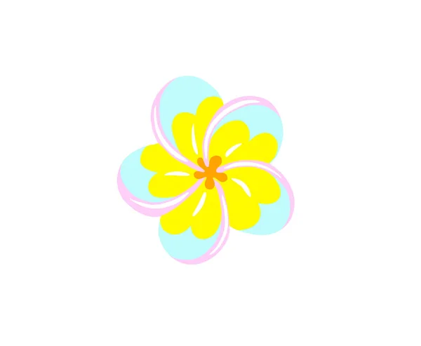Bali Fleur Traditionnelle Plumeria Vecteur Illustration — Image vectorielle
